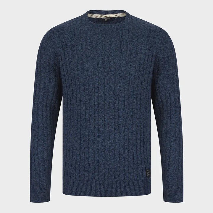 Mens Tokyo Laundry Denim Cable Knit Jumper from You Know Who's