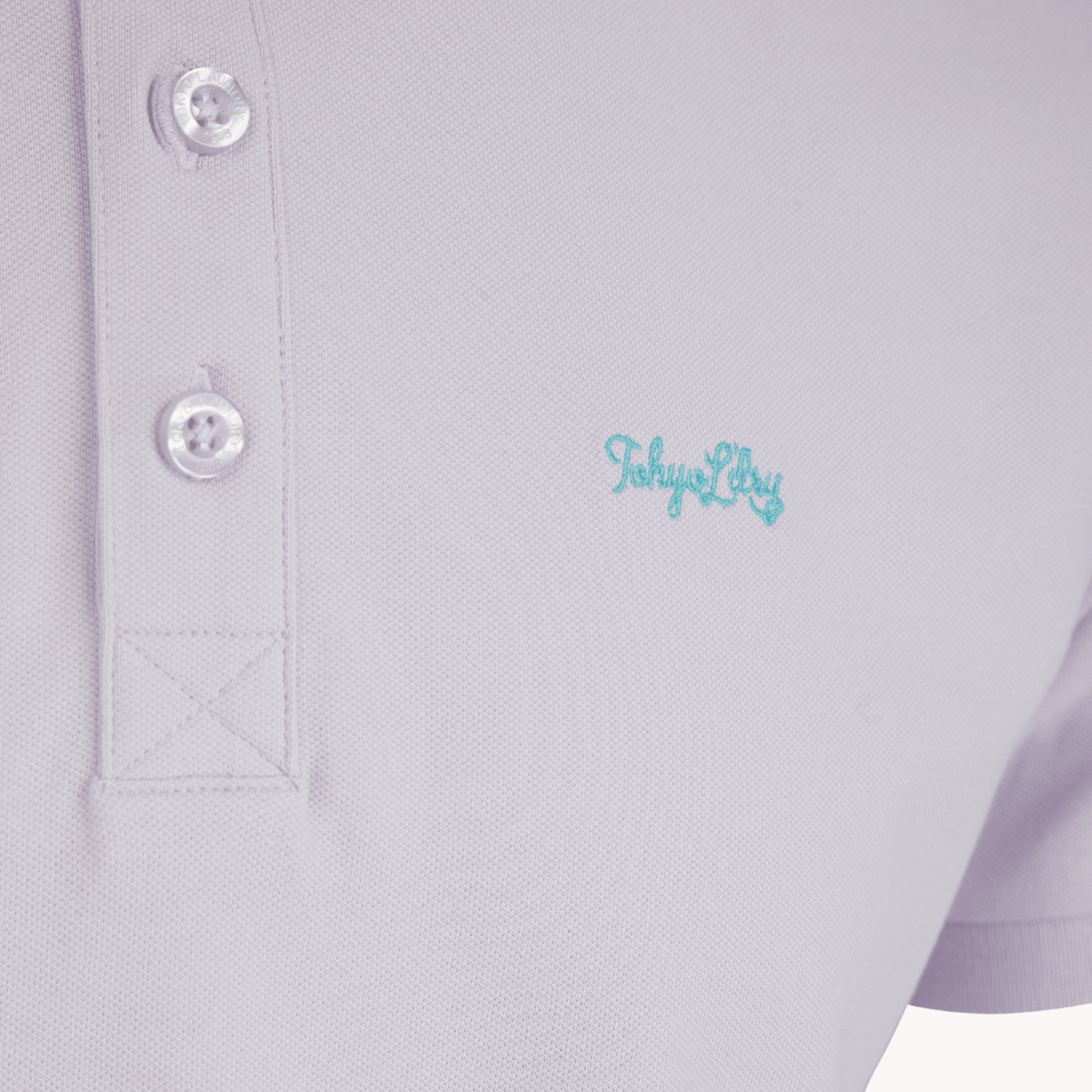 Mens Tokyo Laundry Lilac Polo With Embroidery from You Know Who's