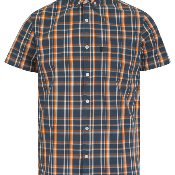 Mens Tokyo Laundry Navy Checked Polo Shirt from You Know Who's