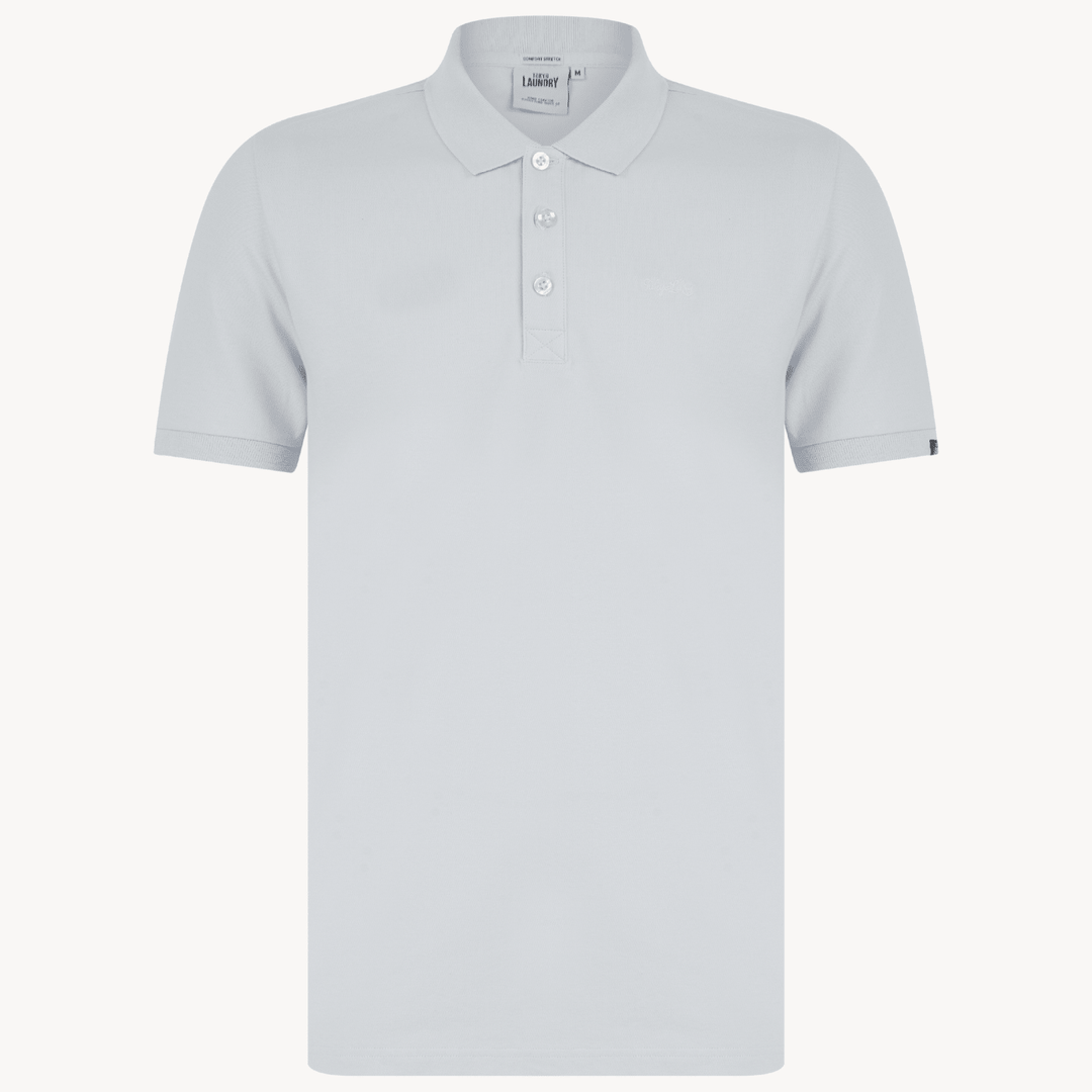 Mens Tokyo Laundry Pale Blue Polo With Embroidery from You Know Who's