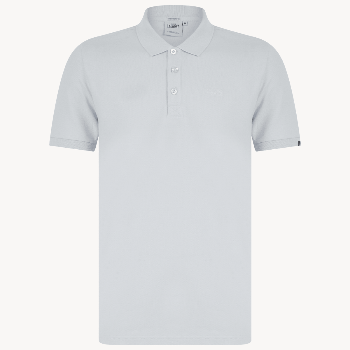 Mens Tokyo Laundry Pale Blue Polo With Embroidery from You Know Who's