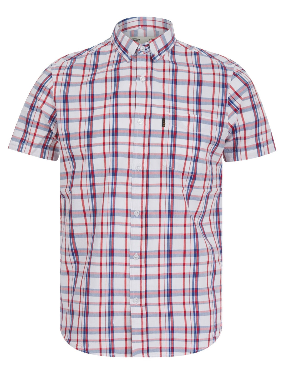 Mens Tokyo Laundry White Checked Polo Shirt from You Know Who's