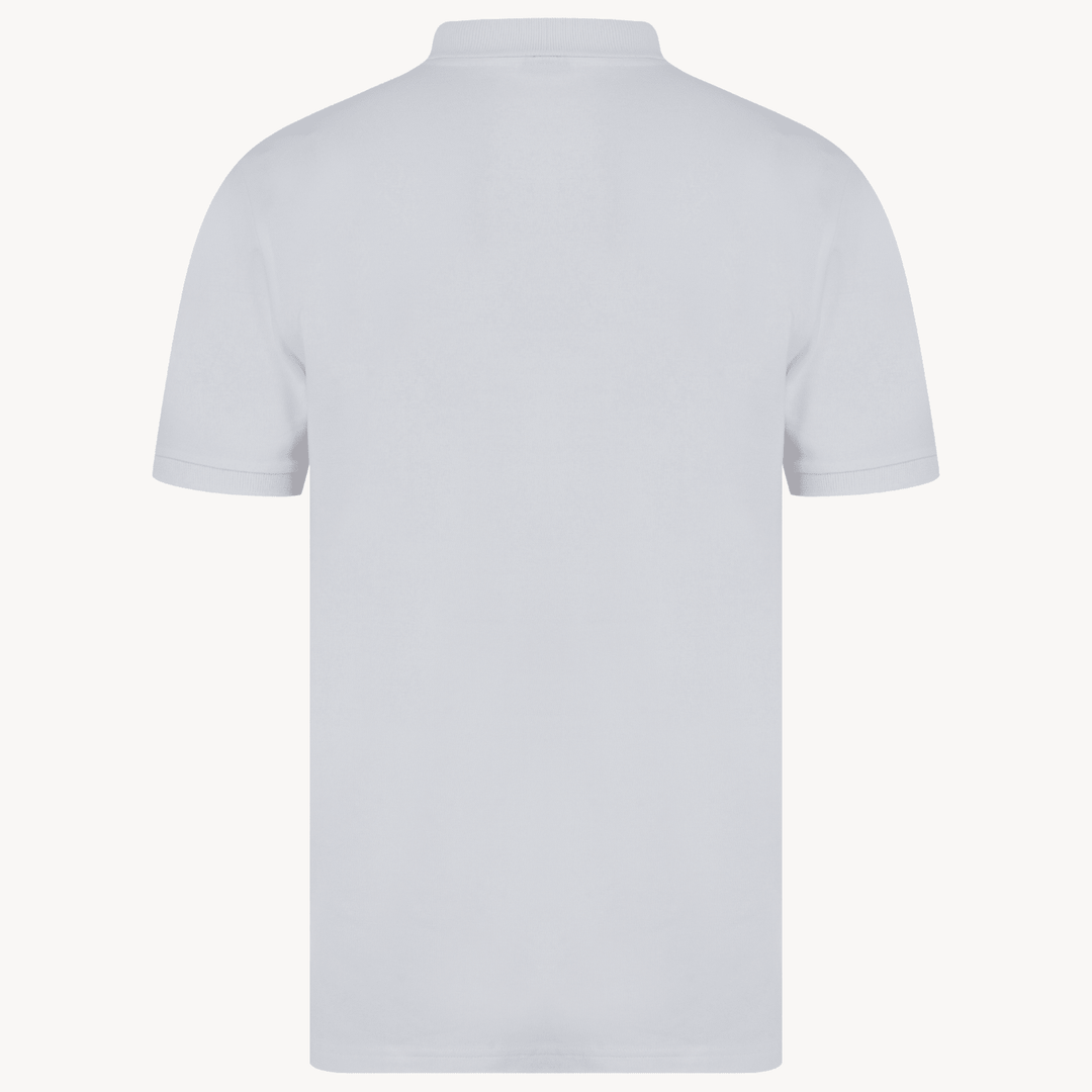 Mens Tokyo Laundry White Polo With Embroidery from You Know Who's