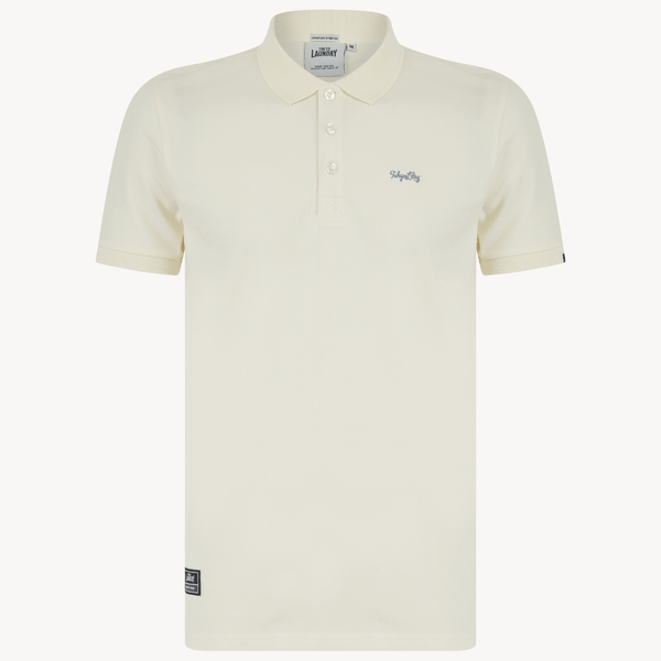 Mens Tokyo Laundry Yellow Polo With Embroidery from You Know Who's