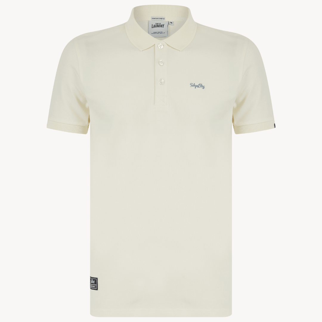 Mens Tokyo Laundry Yellow Polo With Embroidery from You Know Who's