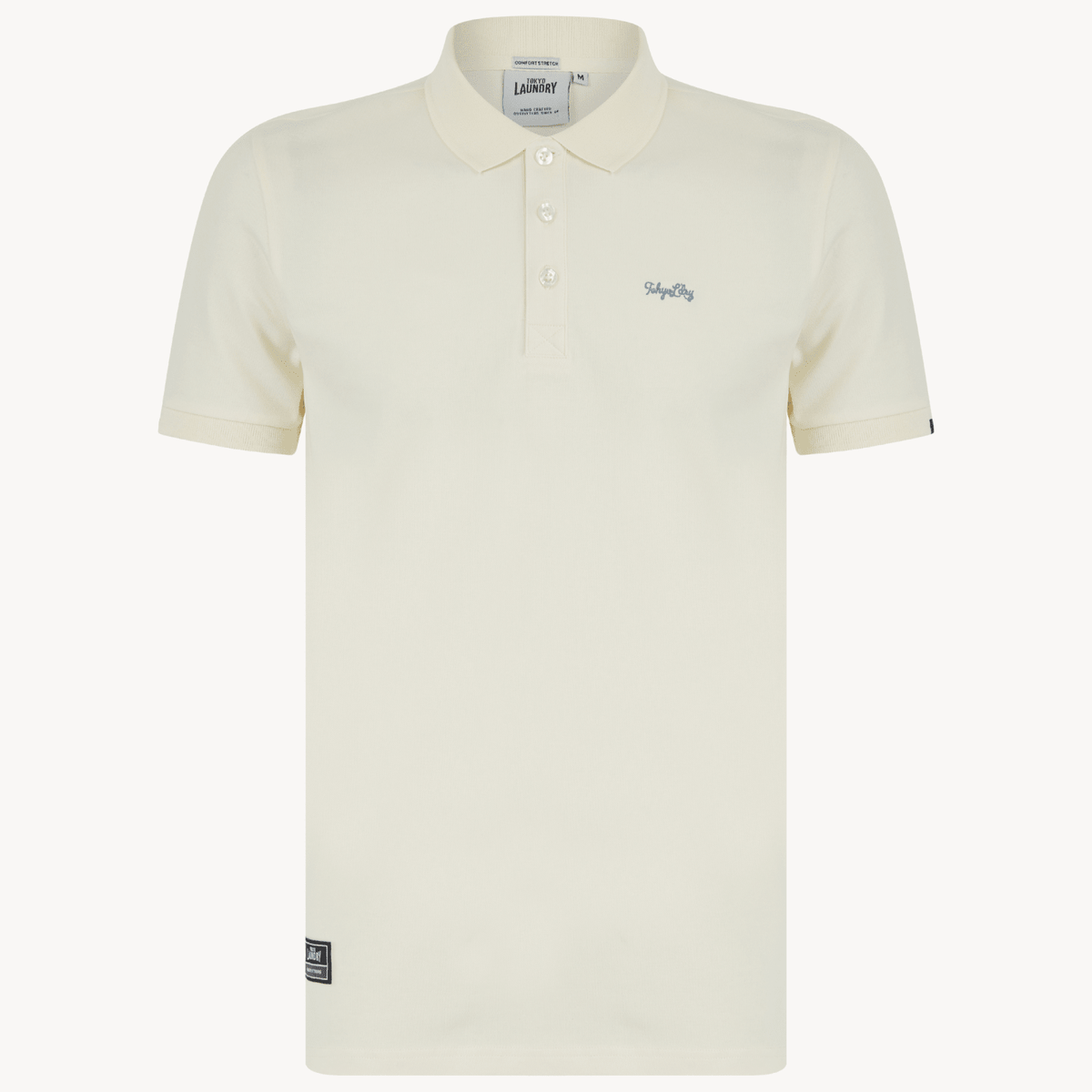 Mens Tokyo Laundry Yellow Polo With Embroidery from You Know Who's