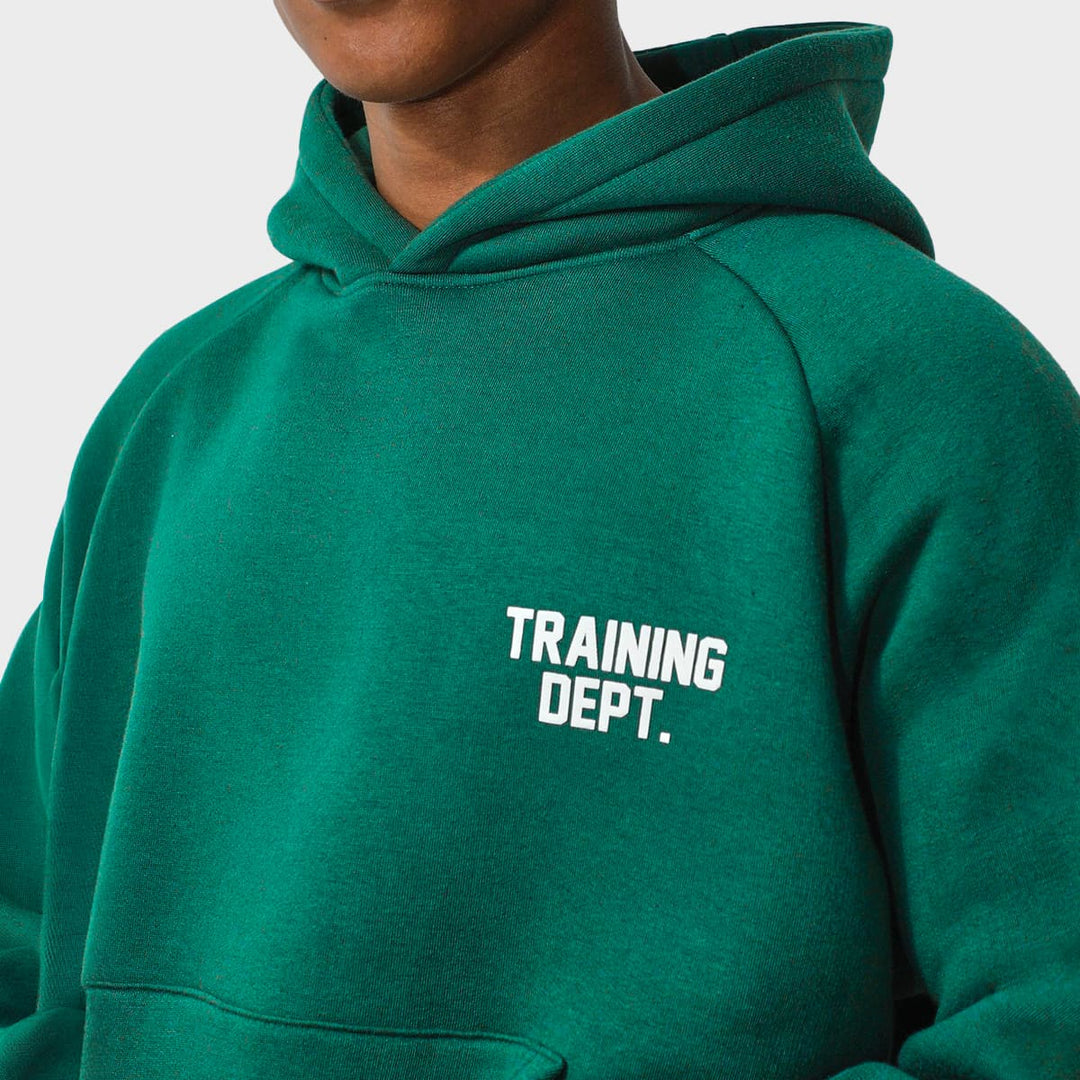 Men`s Training Dept Boxy Hoody - Green from You Know Who's