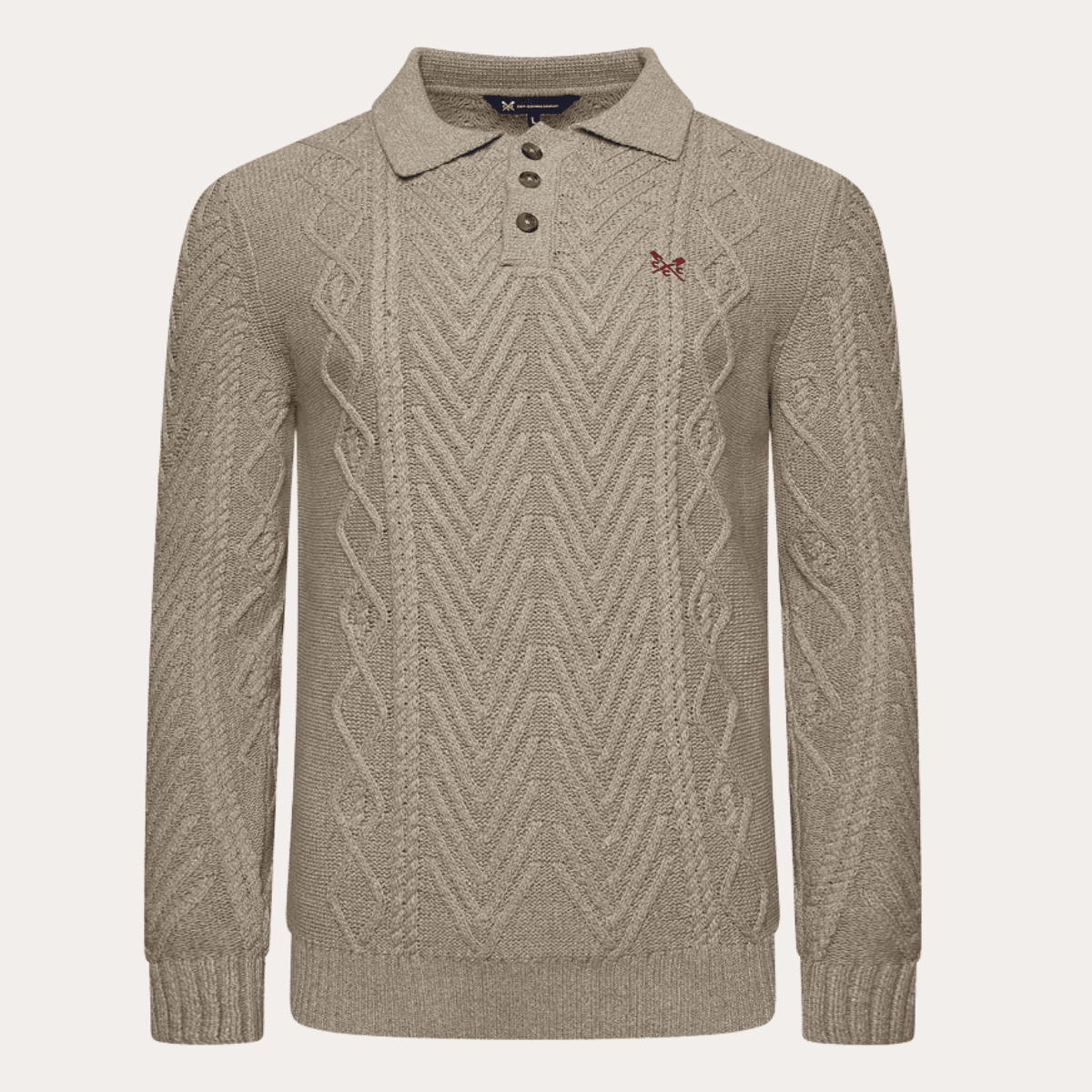 Mens Twist Cable Button Jumper from You Know Who's