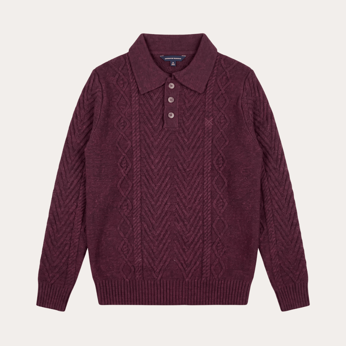 Mens Twist Cable Button Jumper from You Know Who's