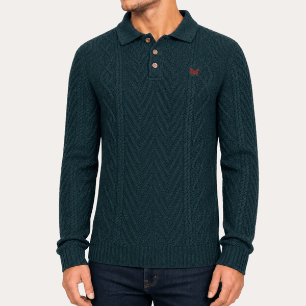 Mens Twist Cable Button Jumper from You Know Who's
