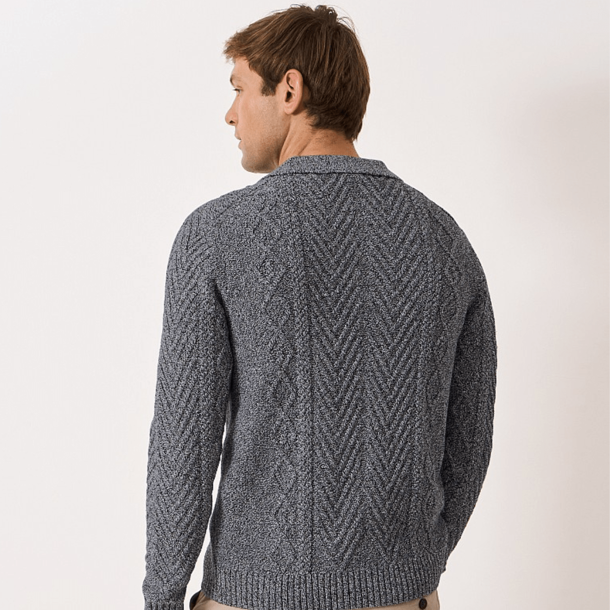 Mens Twist Cable Button Jumper from You Know Who's