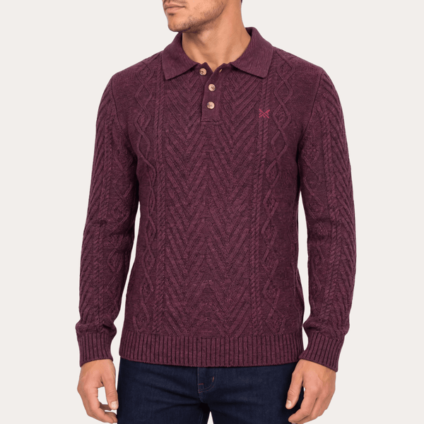 Mens Twist Cable Button Jumper from You Know Who's