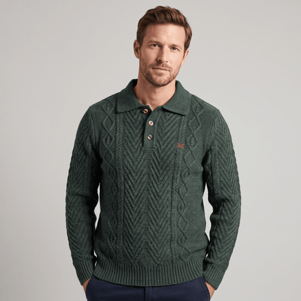 Mens Twist Cable Button Jumper from You Know Who's