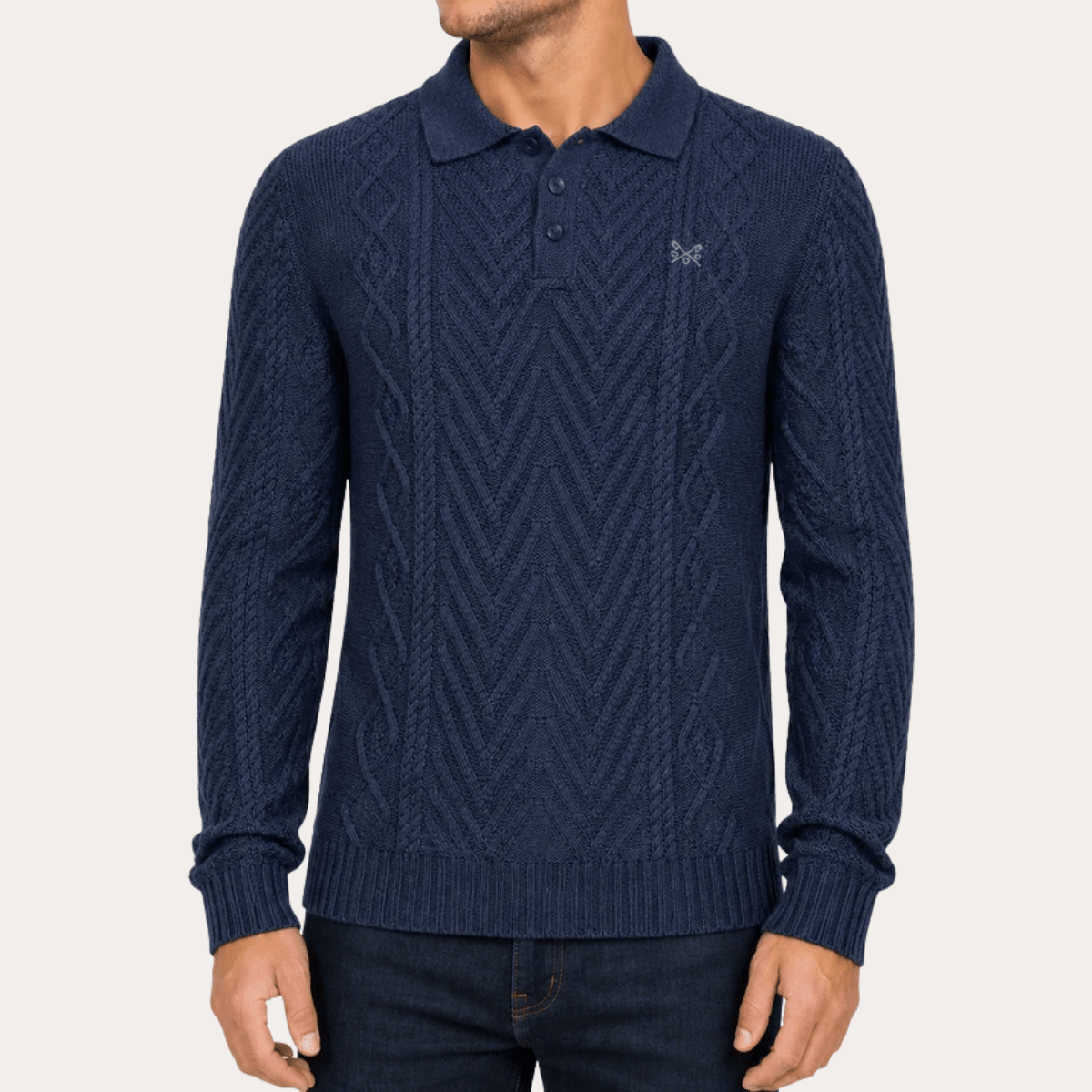 Mens Twist Cable Button Jumper from You Know Who's