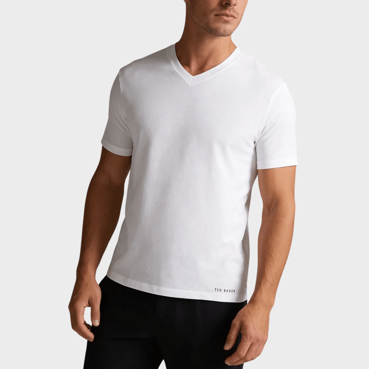 Mens White 4pk Ted Baker V Neck Tops from You Know Who's