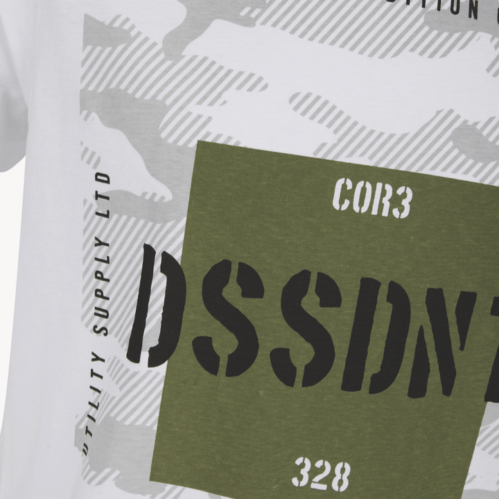 Mens White DSSDNT T-shirt from You Know Who's