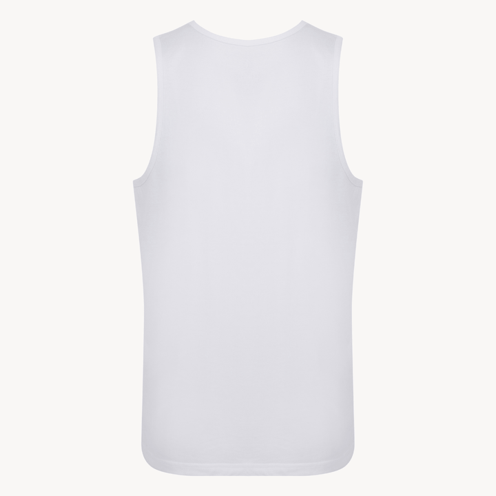 Mens White La Cali Printed Vest from You Know Who's