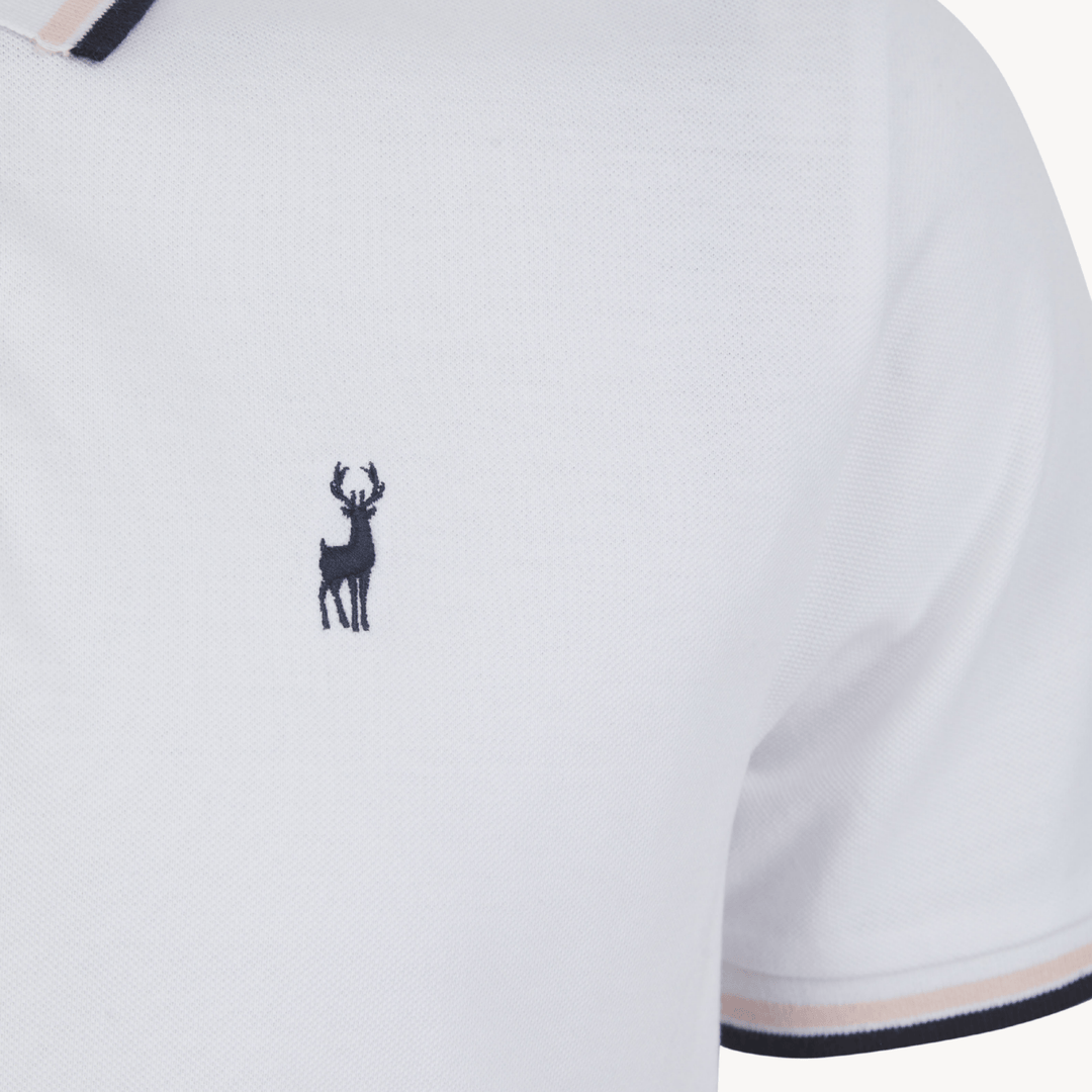 Men's White Pique Polo from You Know Who's