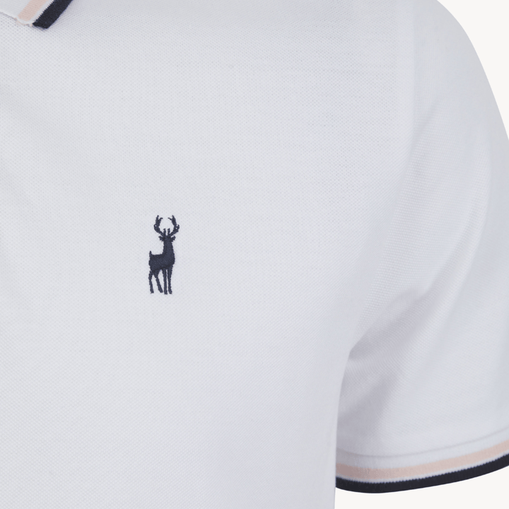 Men's White Pique Polo from You Know Who's