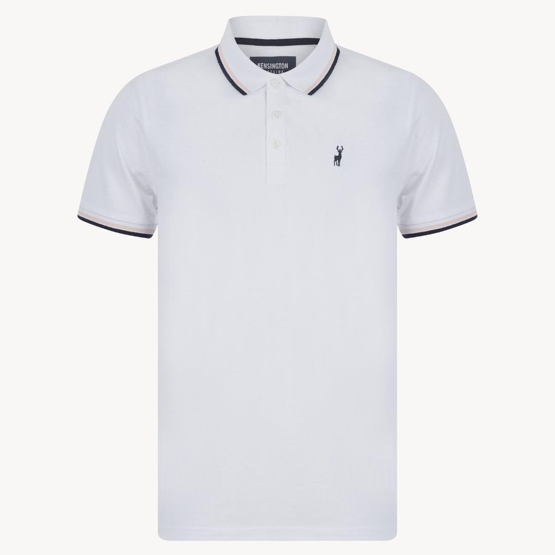 Men's White Pique Polo from You Know Who's
