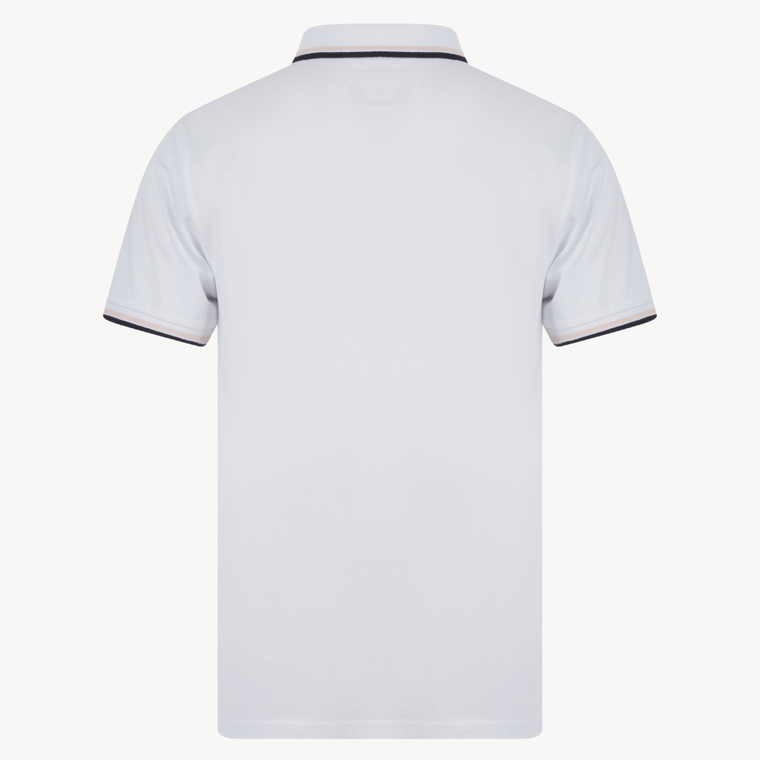 Men's White Pique Polo from You Know Who's