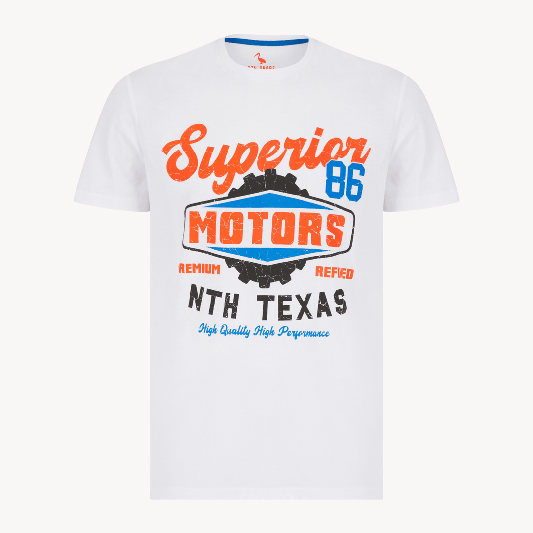 Mens White Superior 86 T-shirt from You Know Who's