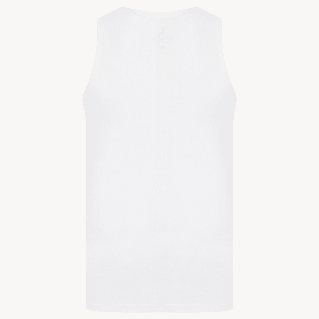 Mens White Vest from You Know Who's