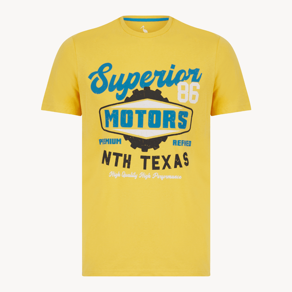 Mens Yellow Superior 86 T-shirt from You Know Who's