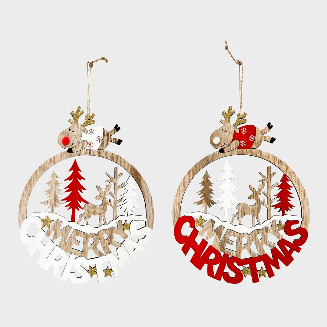 Merry Christmas Plaque With Reindeer Assorted from You Know Who's