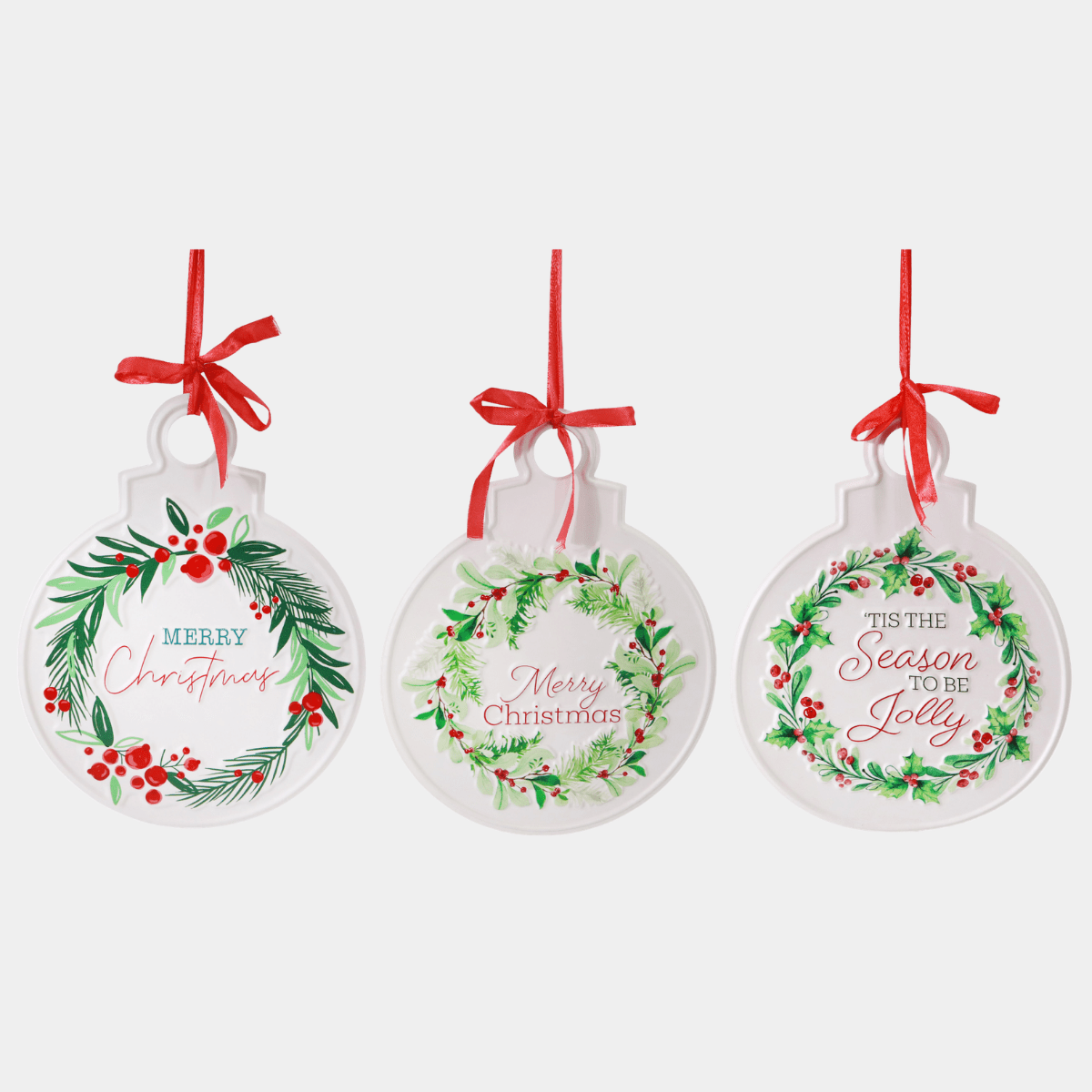 METAL BAUBLE PLAUQE 20x26cm 1pce from You Know Who's