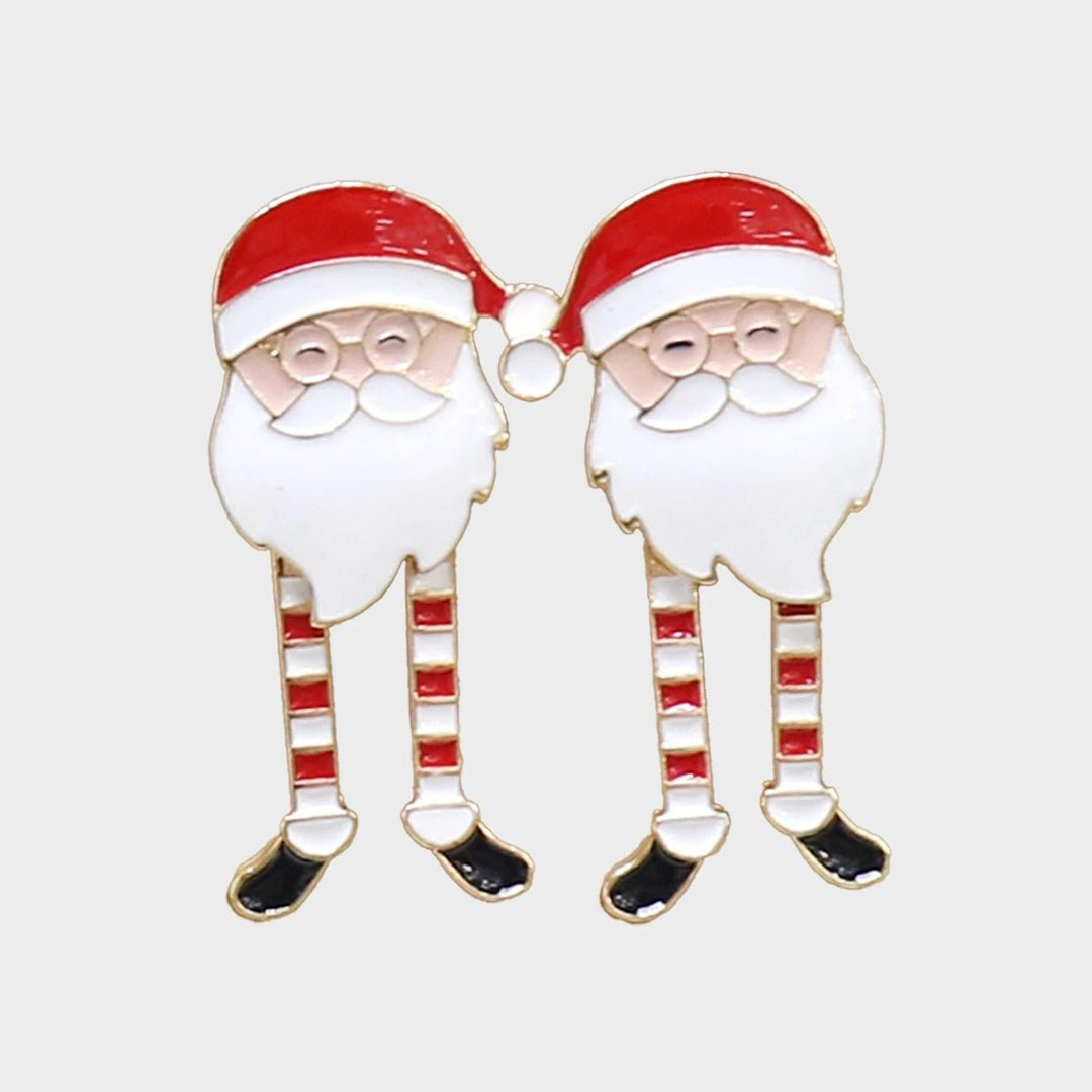 Metal Santa Dangly Earrings from You Know Who's