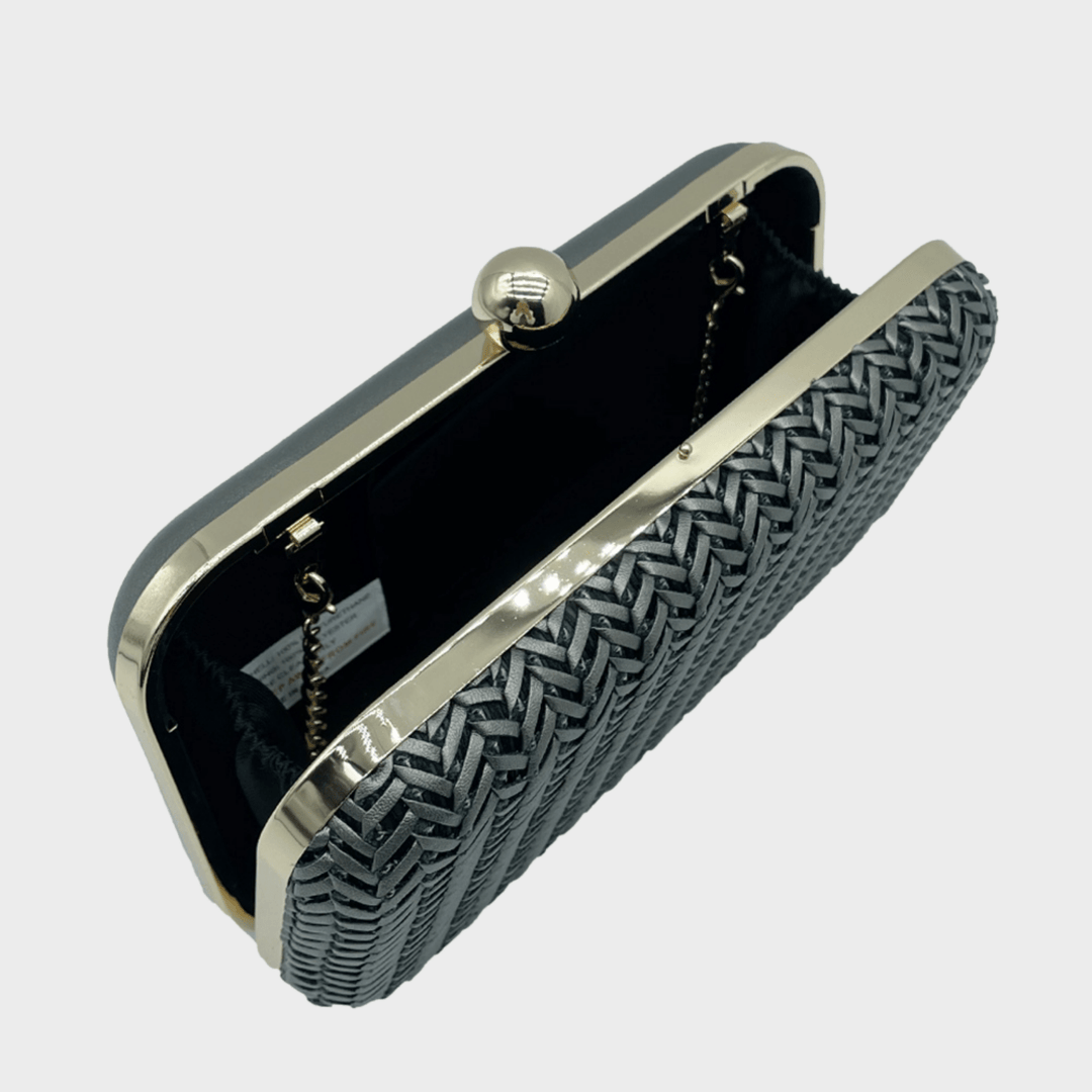 Metallic Woven Clutch Bag from You Know Who's