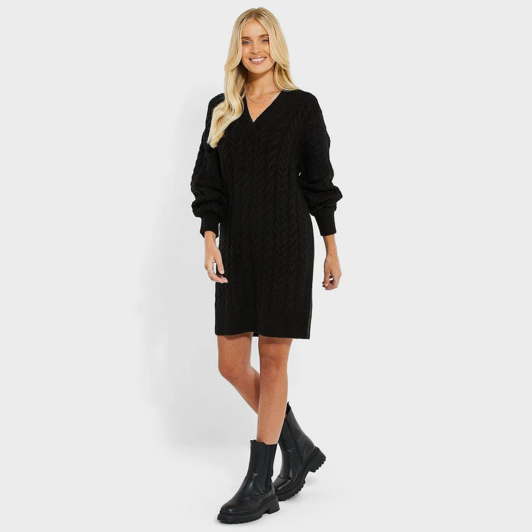 Mid Length Knitted Jumper Dress from You Know Who's