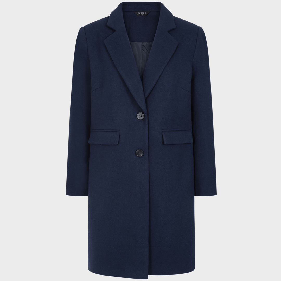Midnight Blue Single Breasted Formal Coat from You Know Who's