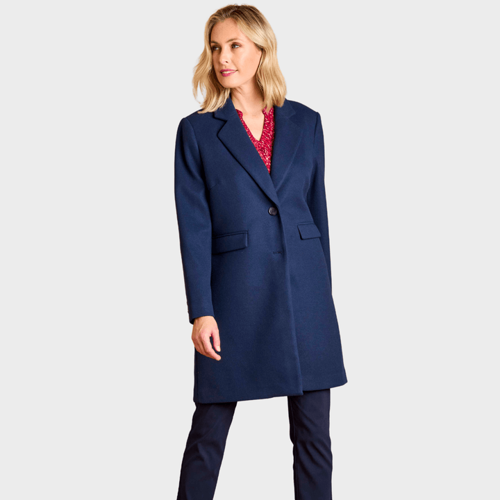 Midnight Blue Single Breasted Formal Coat from You Know Who's