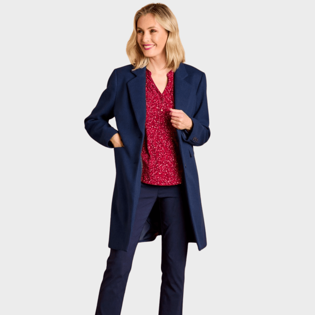 Midnight Blue Single Breasted Formal Coat from You Know Who's