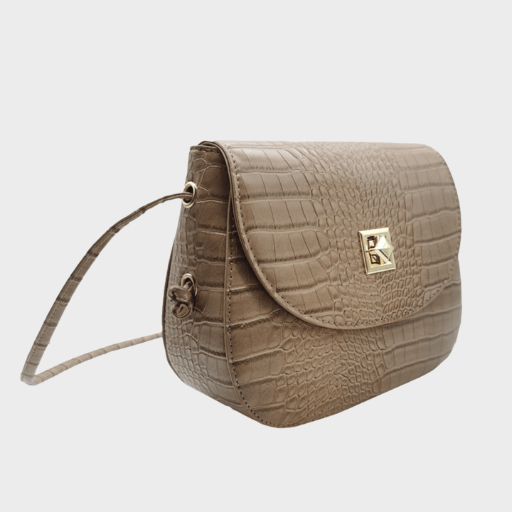 Mink Faux Croc Crossbody Bag from You Know Who's