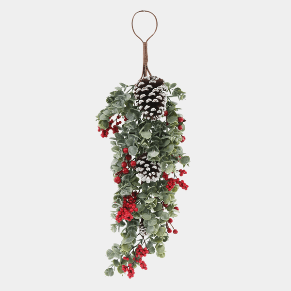 Mistletoe berry pinecone swag 60cm from You Know Who's
