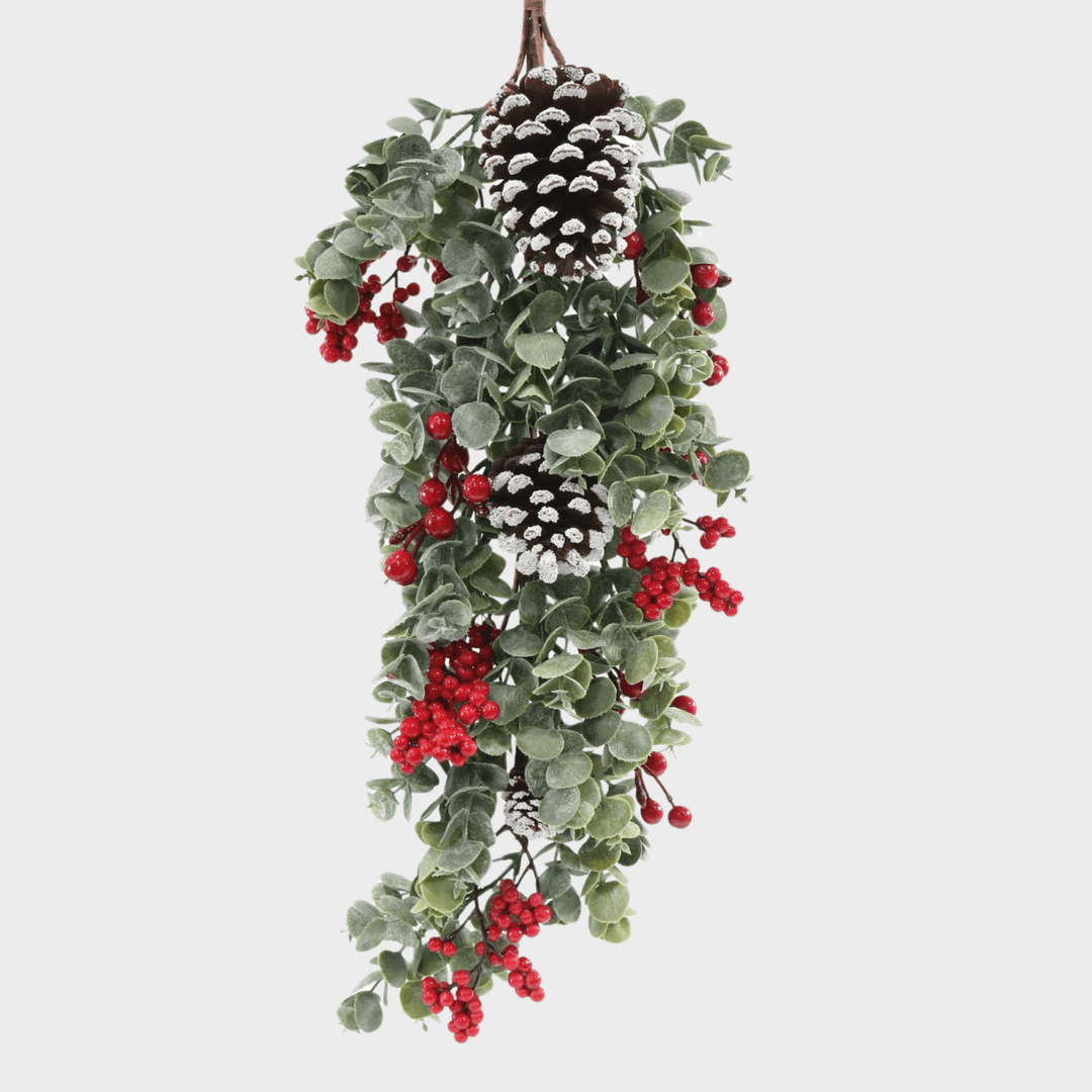 Mistletoe berry pinecone swag 60cm from You Know Who's