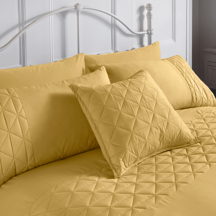 Mustard Pinsonic Cushion 45x45cm from You Know Who's