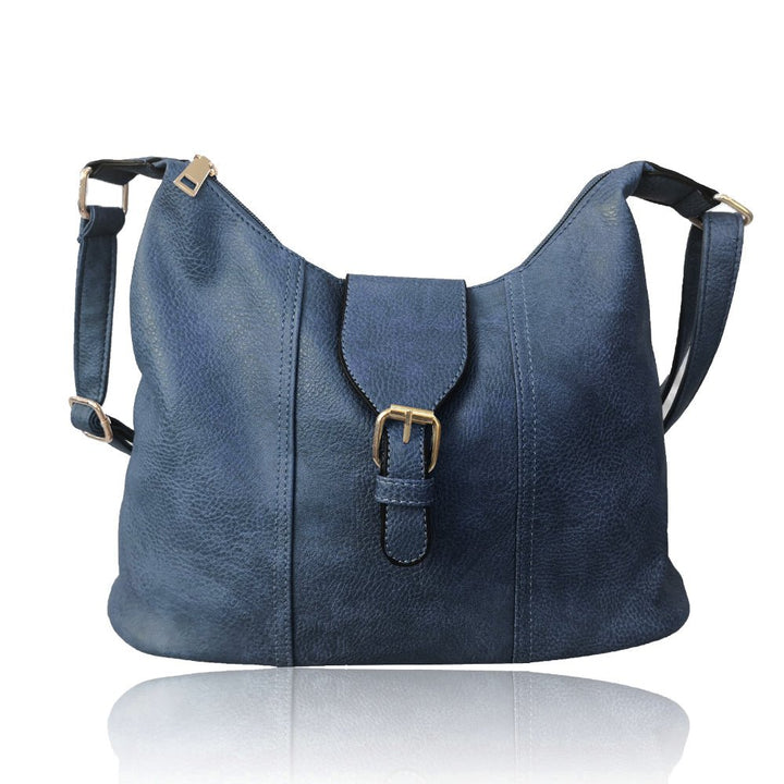 Navy Small Shoulder Bag with Buckle from You Know Who's