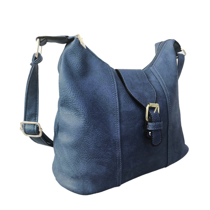 Navy Small Shoulder Bag with Buckle from You Know Who's