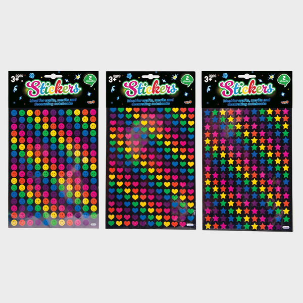 Neon Sticker Sheets x 1 Pack Assorted from You Know Who's