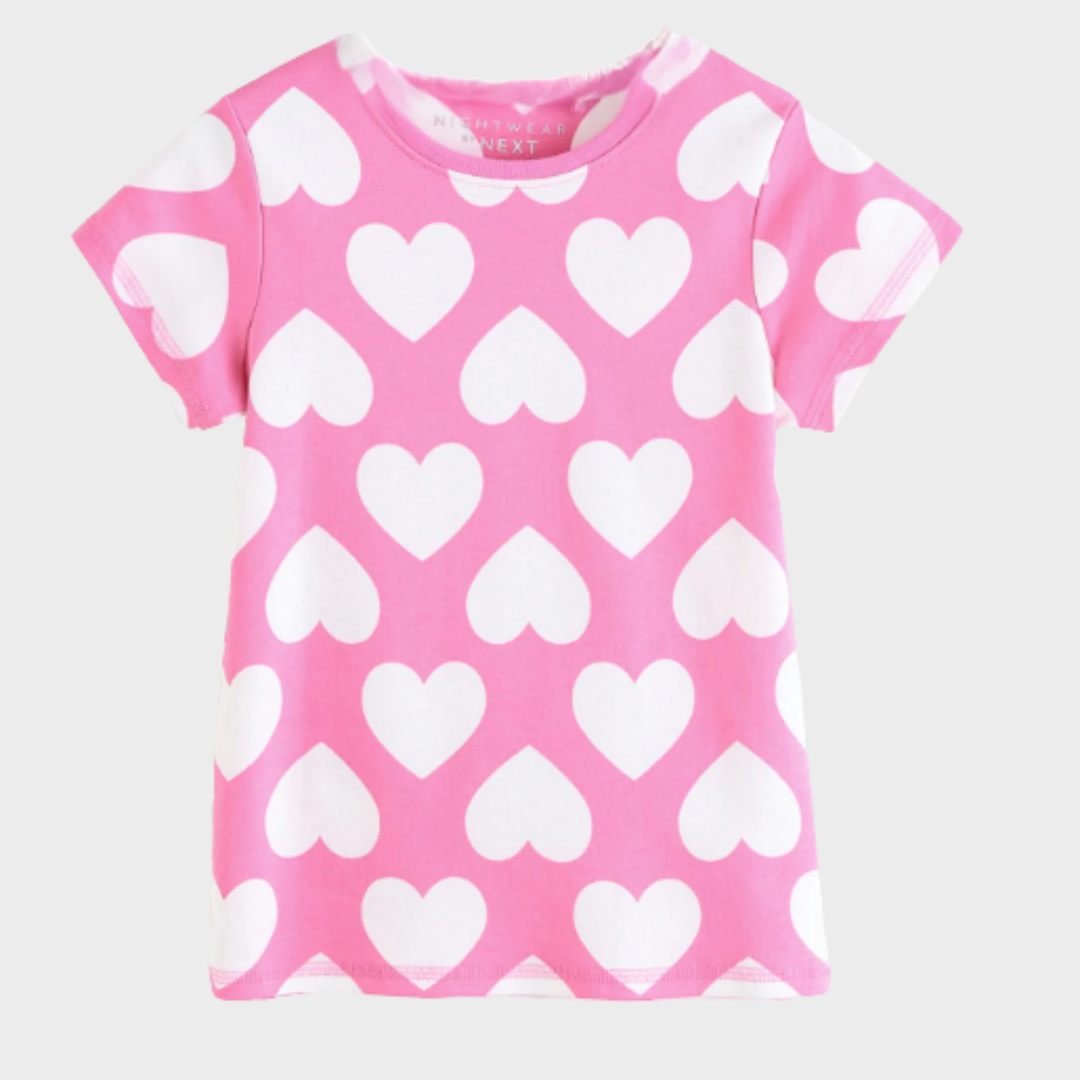 Kids Heart Print T-shirt