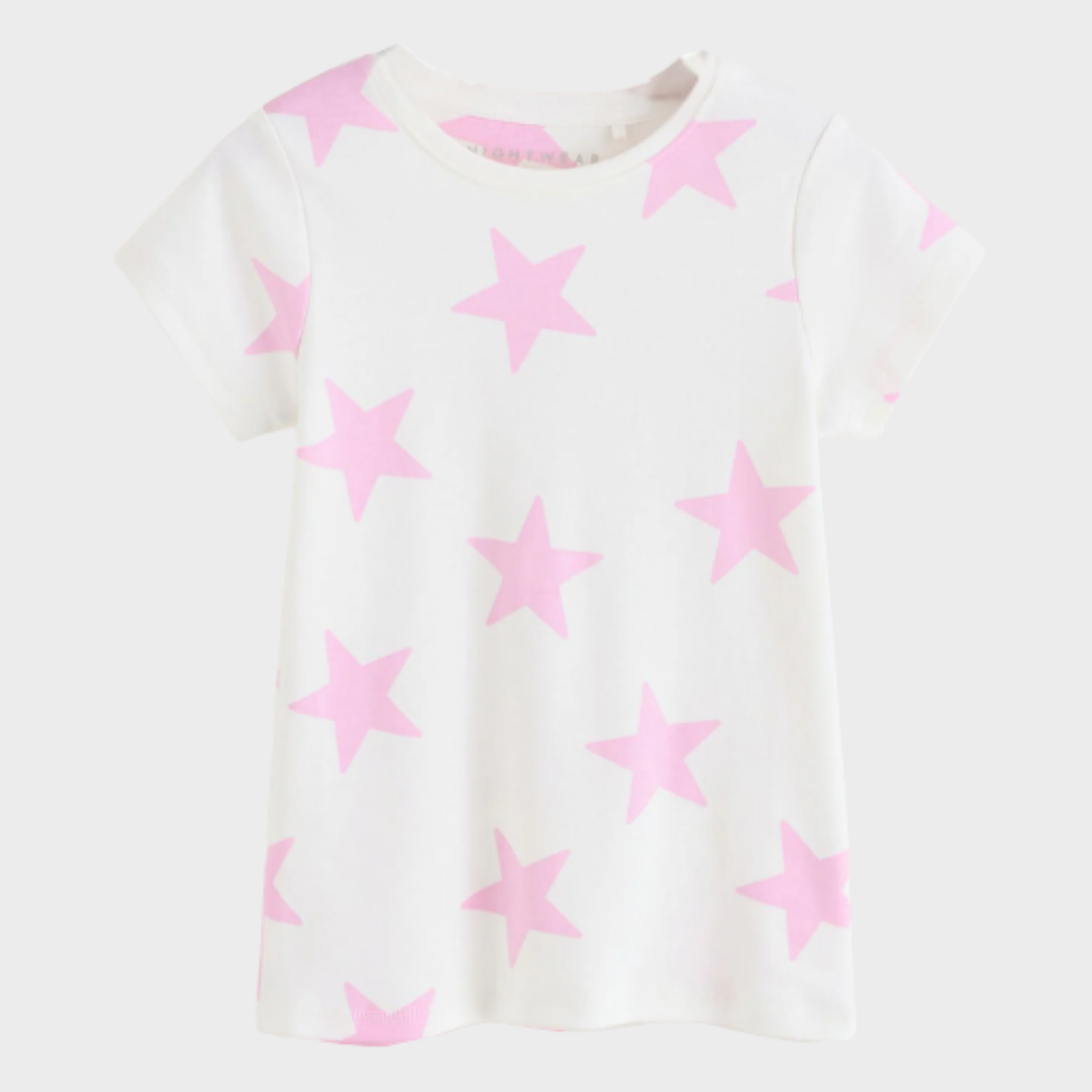 Girls Star Print T-shirt