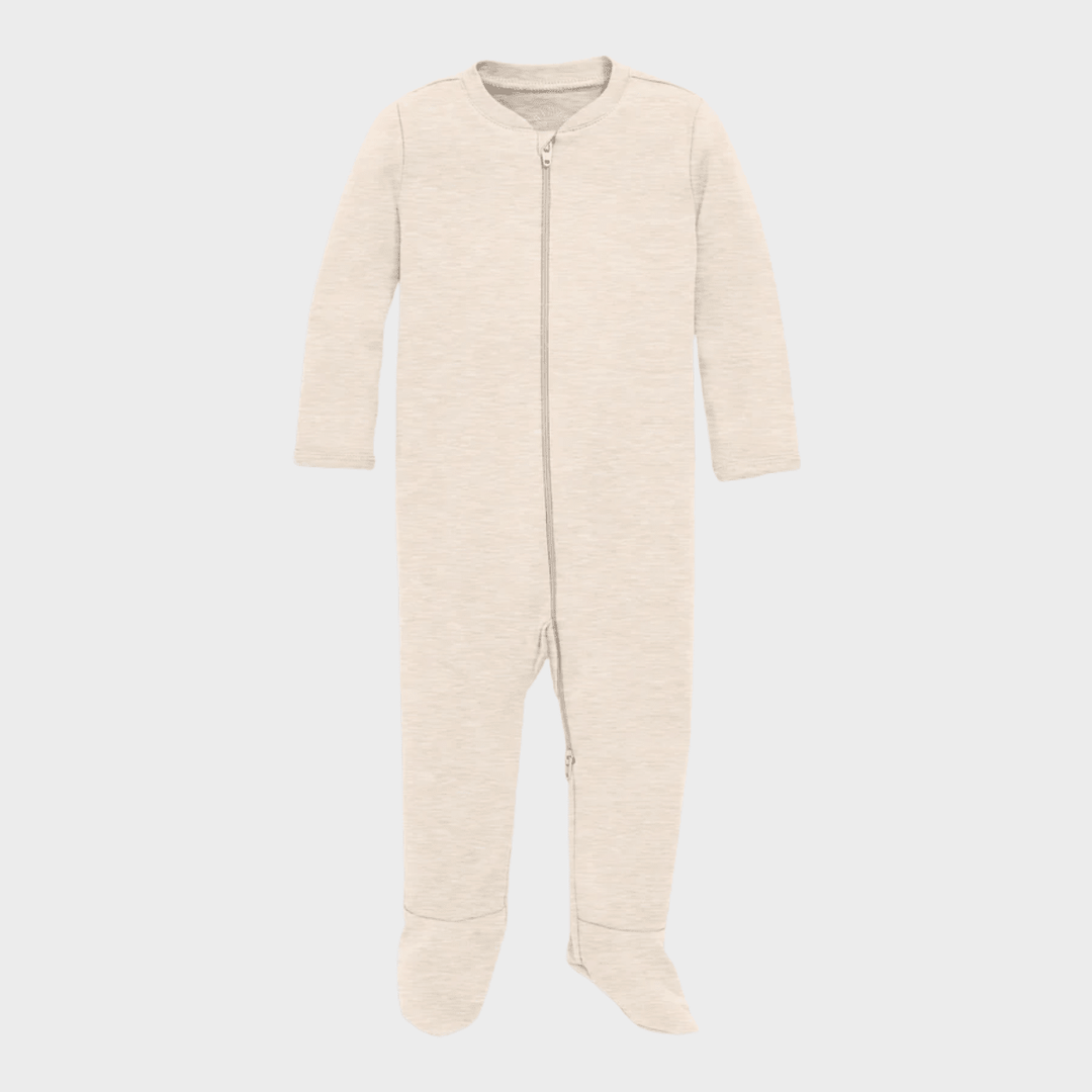 Oatmeal Organic Unisex Sleepsuit from You Know Who's