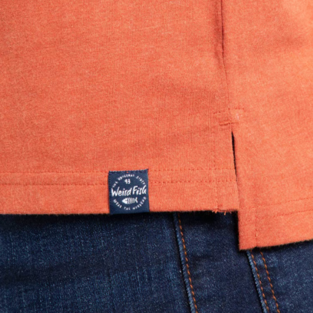 Mens Orange Polo