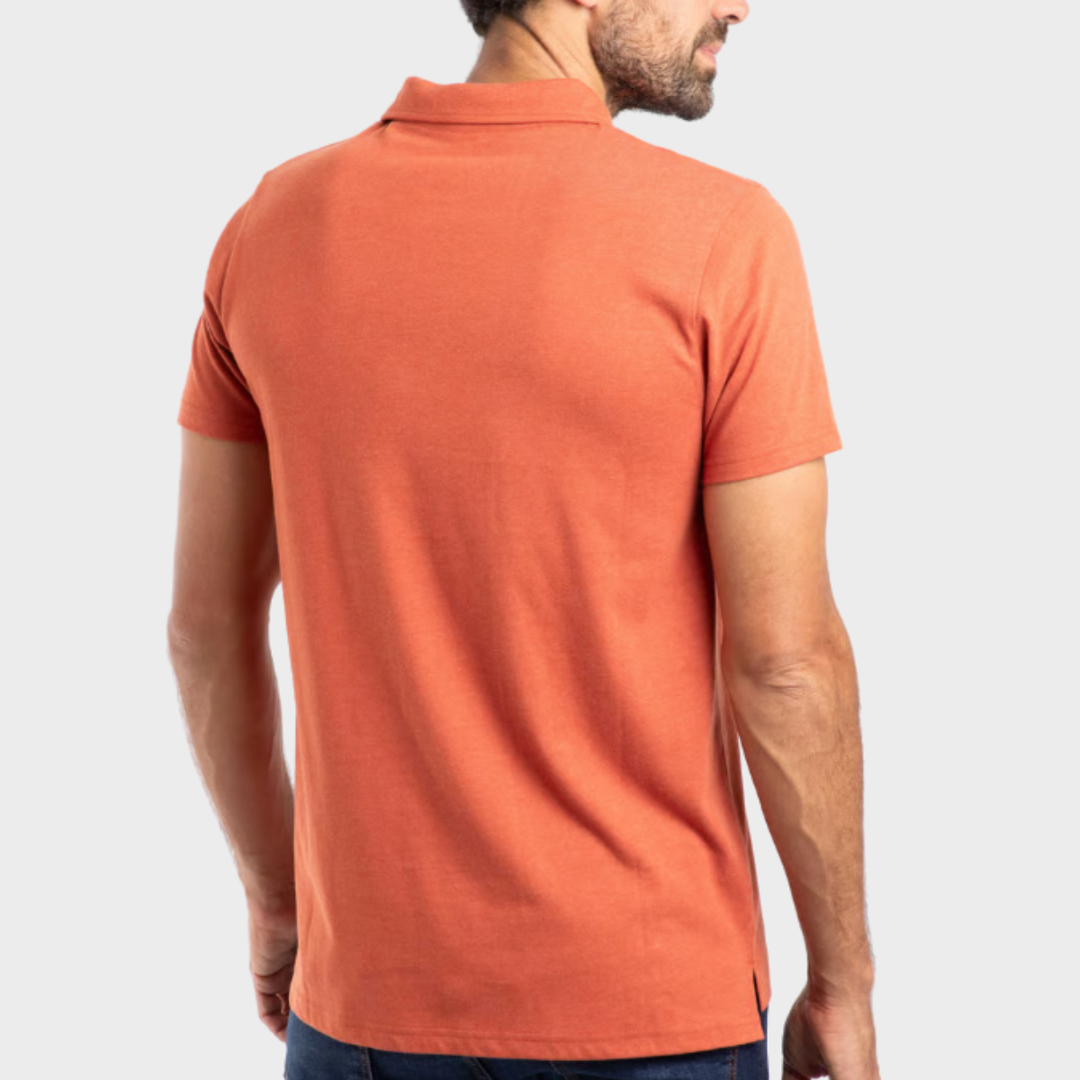 Mens Orange Polo