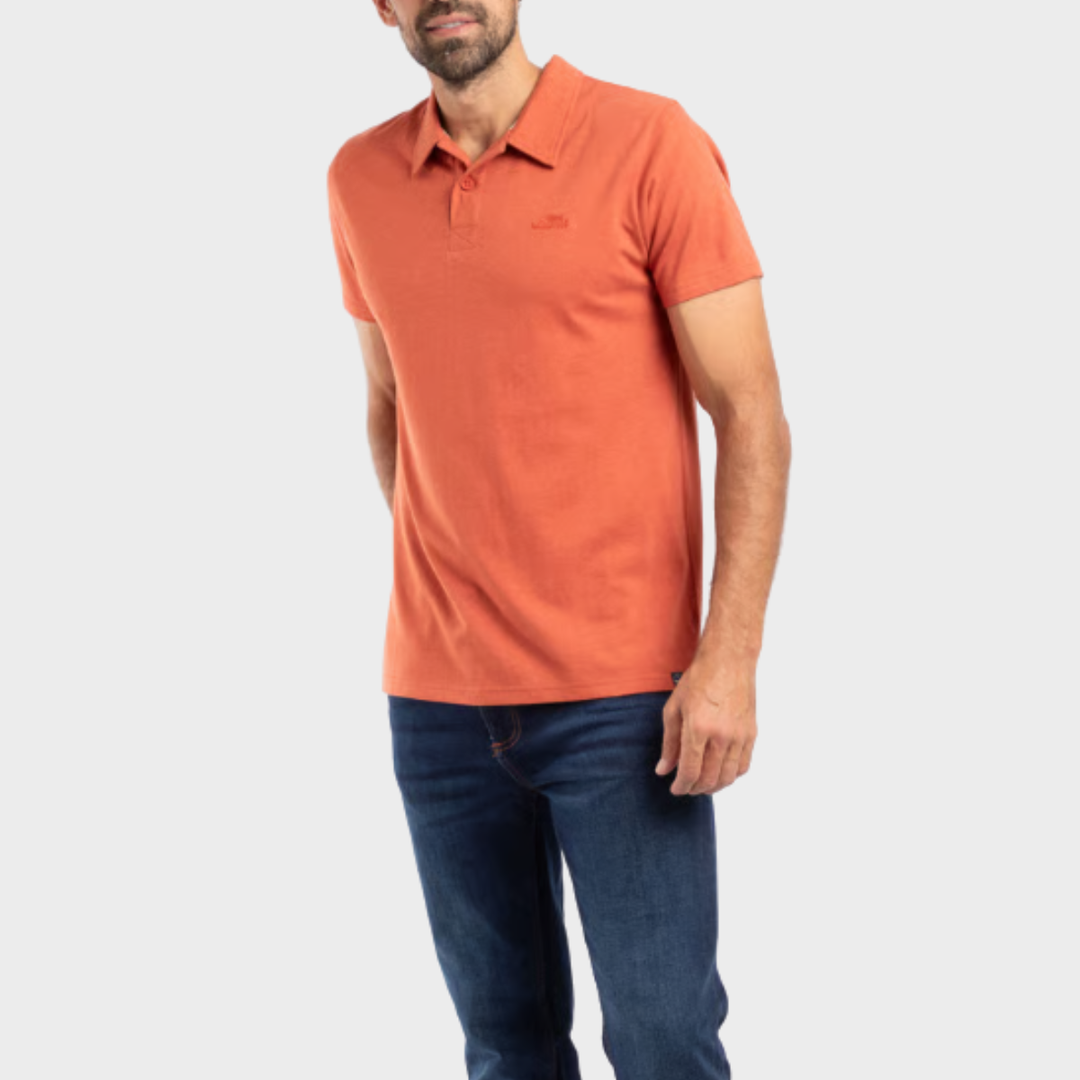 Mens Orange Polo