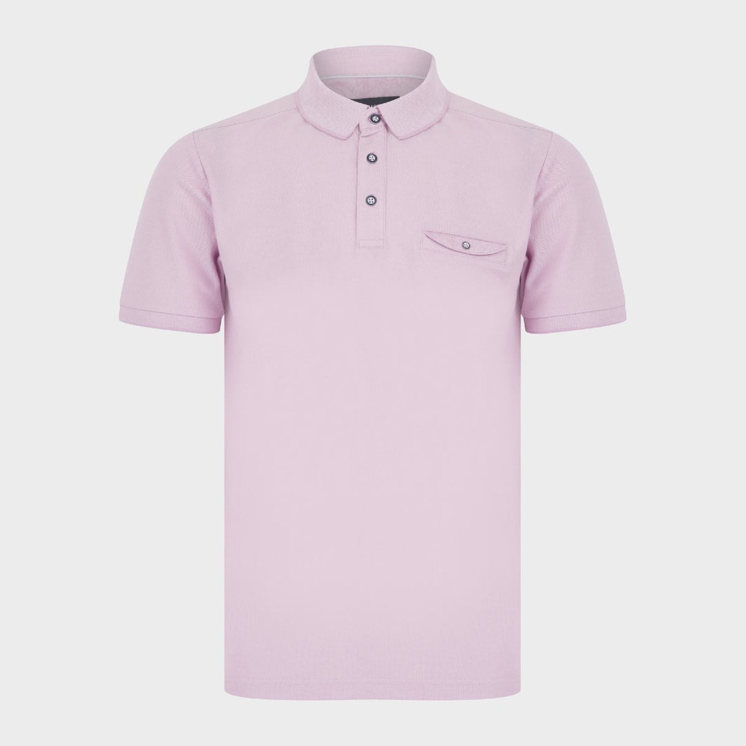 Orchid Pink Polo With Chest Pocket from You Know Who's